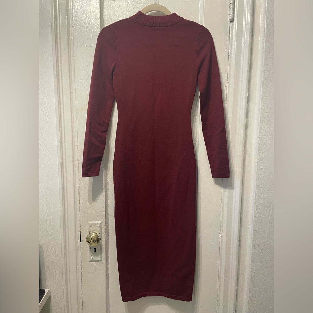 Melrose and Market Red Bodycon Long Sleeve Dress - Picture 2 of 4